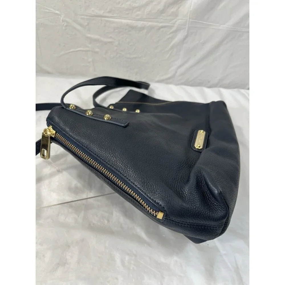 Juicy Couture Orange Grove Winged Tote navy leather new convertible